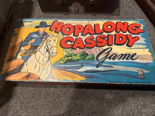 Vintage Hopalong Cassidy Board Game Milton Bradley (1950)  Western