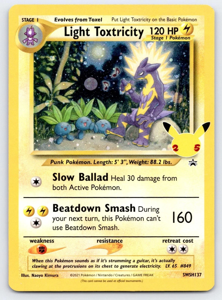 Light Toxtricity SWSH137 鑑定品 9.5 25+ Light Toxtricity SWSH137 SWSH: Sword & Shield Promo Cards for