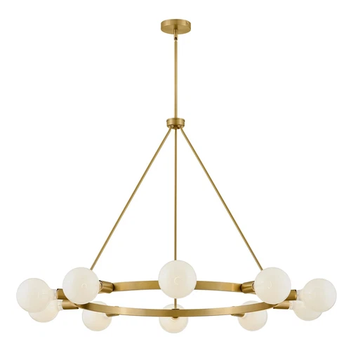 Large Single Tier Chandelier - Picture 2 of 6