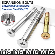 Stainless Steel / Galvanised Countersunk Head Cross Sleeve Anchor Expansion Bolt