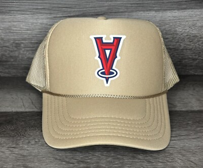 Anaheim Angels La Upside Down Logo Foam Trucker SnapBack Soft raised Logo 