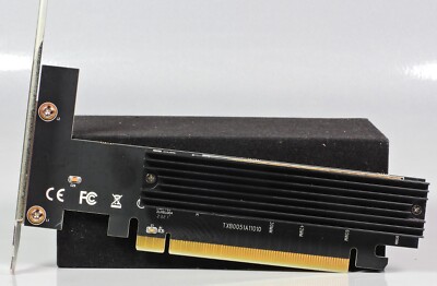 PCie Board for Installing Gen 3/4/5 NVMe  Drive-16 PCIe Socket -with Heatsink