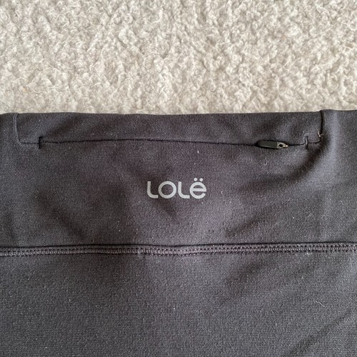 Lole Rock schwarz Damen Größe Medium Damen Tasche Reißverschluss Activewear kurz - Bild 5 von 6