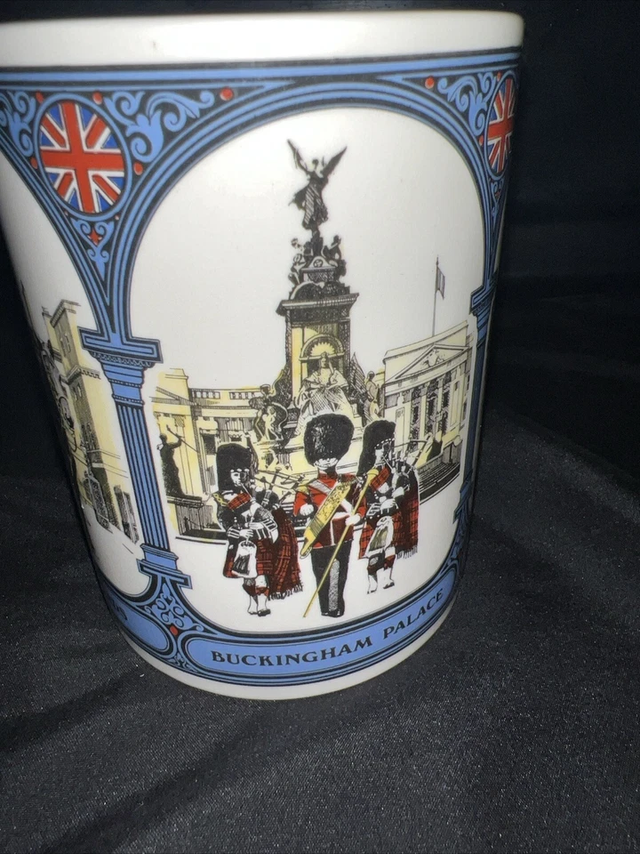 Taza de café London Scenes de Wedgwood de Etruria hecha en Inglaterra taza grande Foto 2 de 4