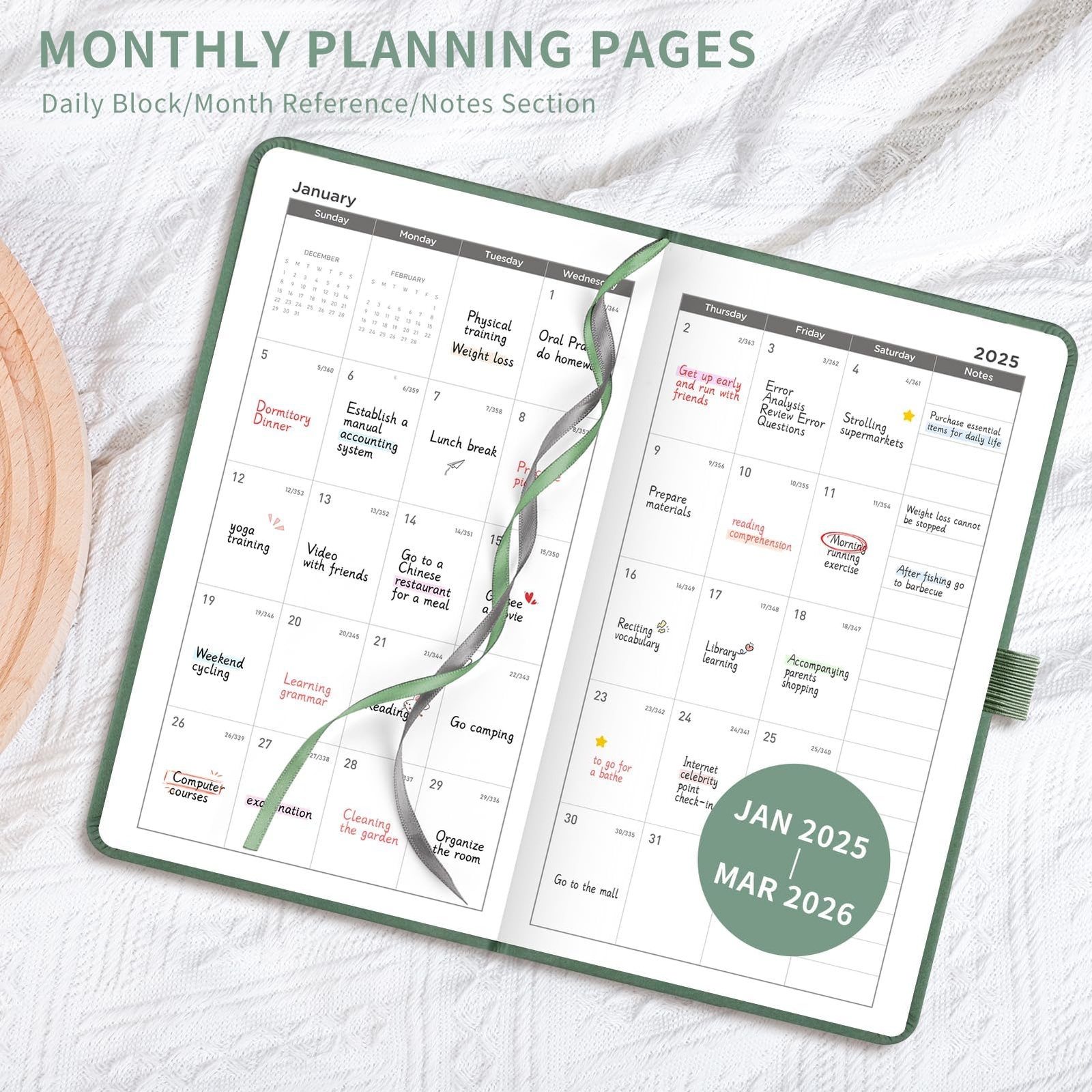 2025 Pocket Calendar Pocket Planner Monthly and Weekly Planner 15 MonthsJan 2...