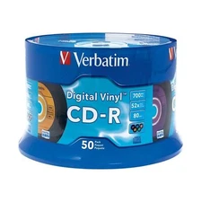 Verbatim CD-r Blank Discs 700Mb 80Min 52X Recordable Disc For Data And Electr...