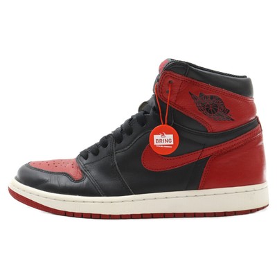 Nike 16 Air Jordan 1 Retro High Og Banned Bred Burnt 27cm EFY39 | eBay 