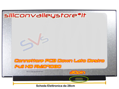 Display LCD 15.6 Pollici Per Notebook ASUS F555DG-XO075T, Schermo Slim LED 1366x768, Connettore 30Pin EDP, Ricambio Professionale - 2