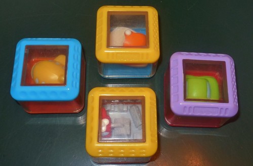FISHER PRICE VEHICLES CITY TRANSPORTATION PLANE CAR BOAT PEEK A BLOCKS TOY LOT - Picture 2 of 7