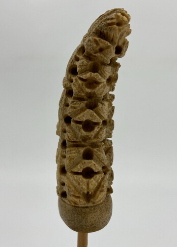Mango Keris de hueso Indonesia del siglo XX - Imagen 2 de 8