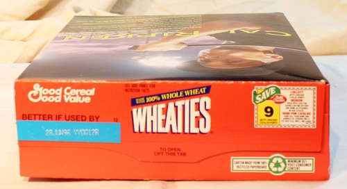 Cal Ripken Jr Baltimore Orioles Wheaties SET Error with Regular Cereal Boxes - Picture 7 of 14