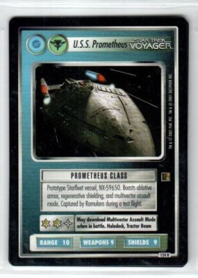 Star Trek CCG Card The Borg Exp - U.S.S. Prometheus (Federation Dual Icon) 