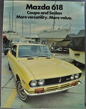 1972 Mazda 618 Catalog Brochure 1800 Coupe Sedan Excellent Original 72
