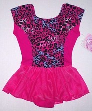 Moret Leotard Bodysuit Dress Skirt Skirtall Animal Leopard Glitter New Girl