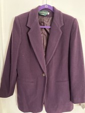 Wool Blend Harve Bernard Blazer Purple  Size 12