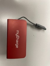 myCharge Portable Charger - AmpMini 2600 mAh Ultra Slim External Power Bank RED