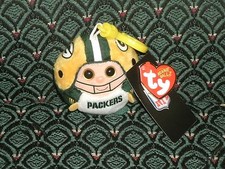 Ty Beanie Ballz 2.5" clip NFL GREEN BAY PACKERS 2012 MWMT RARE  RETIRED HTF