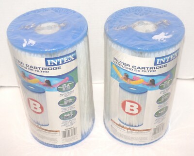 Lot of 2 Intex Type B Filter Cartrdiges For Pools P/N: 59905E