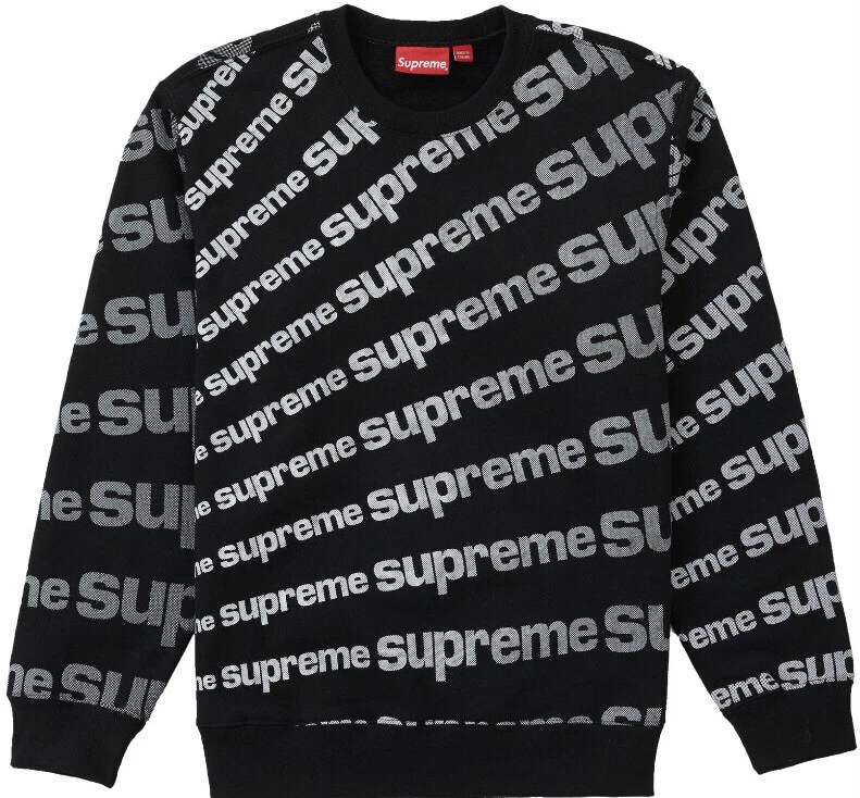 Sweat col rond radial noir moyen Supreme SS20 NEUF
