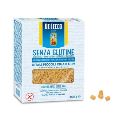 De Cecco Pasta Senza Glutine - Ditali Piccoli Rigati N.69, 400g