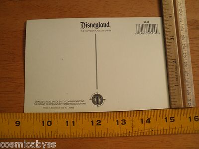 Tomorrowland 1998 Opening Disneyland Goofy astronaut postcard