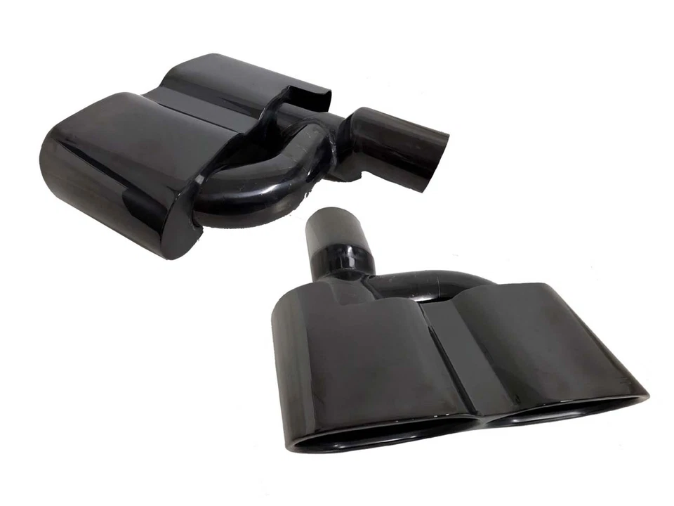 Труба с логотипом двойной выхлопной системы черный глушитель S65 Tips S-класса высокое качество W221 S63 - Изображение 2 из 4