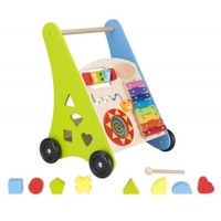 4Iq Lauflerwagen Aus Holz Bildungs-Spielzeug FüR Kinder 36,5X30,5X45,5 Cm