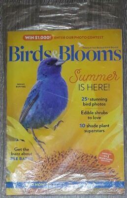 Birds & Blooms Magazine Summer Is Here August September 2024 Indigo Bunting 