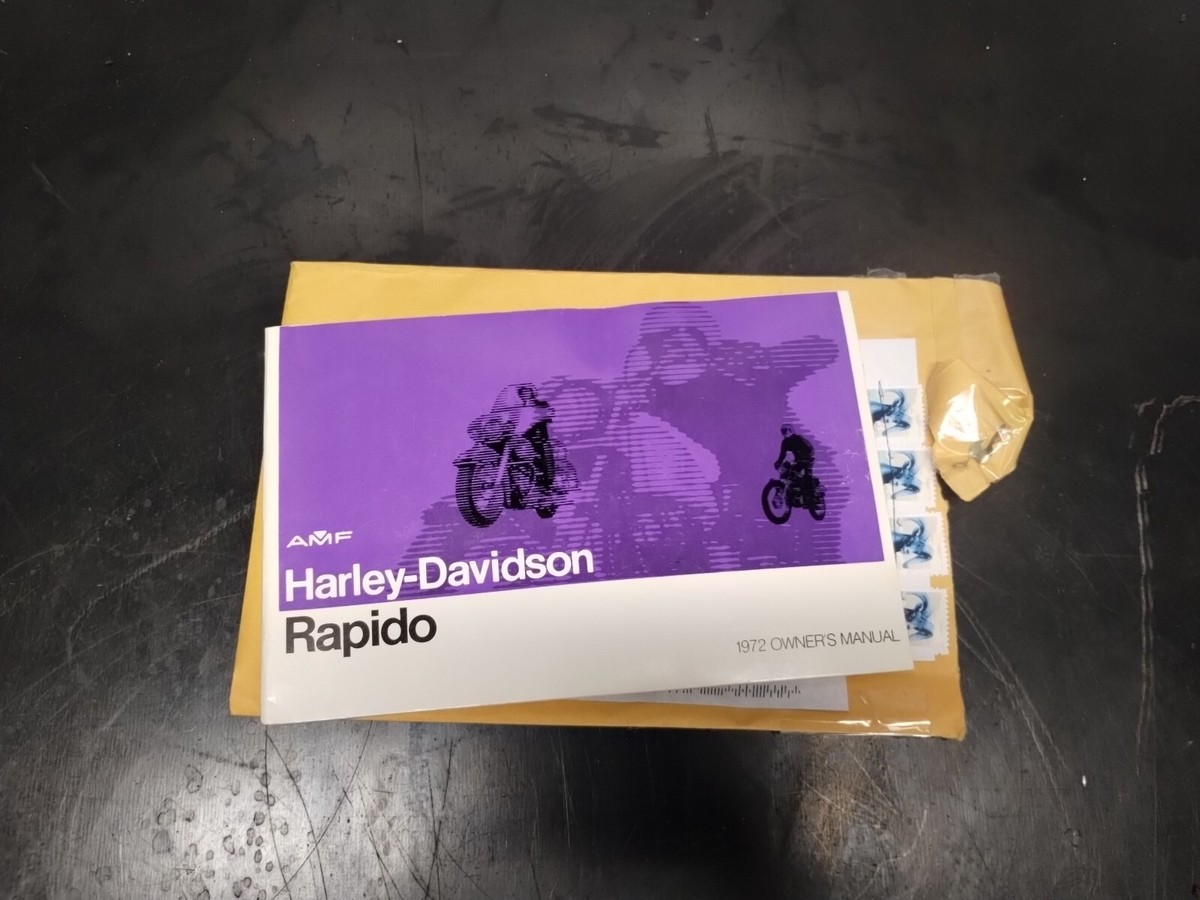 Harley Davidson 1972 Rapido-125 Aermacchi Owners Manual NOS