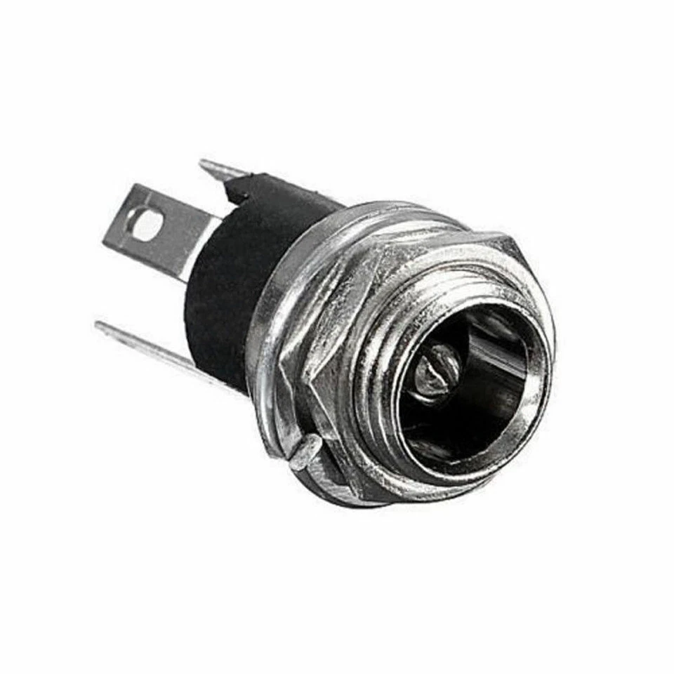 DC Power Supply Metal Jack Socket Female Panel Mount Connector 5.5 x 2.1mm - Image 2 of 4