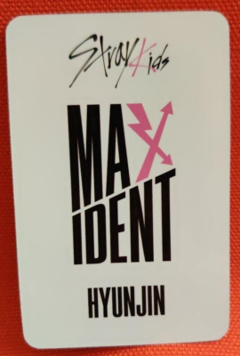 Stray Kids ヒョンジン　MAXIDENT US アメリカ サイン Stray Kids Hyunjin Official Photo Card Maxident 2022 MusicKorea