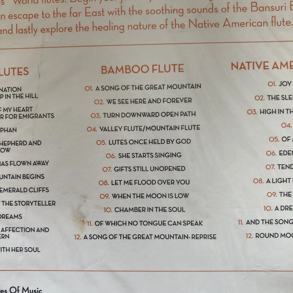 Best Of World Flutes A Lifescapes Music Collection-3 CD Collection-New Sealed - Image 4 of 4