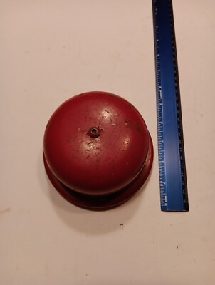 Vintage Electric Bell, Red, Wall/Alarm/ Fire
