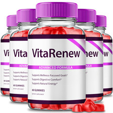  5 Pack VitaRenew Keto ACV Gummies, Vita Renew Keto ACV Advanced Weight Loss