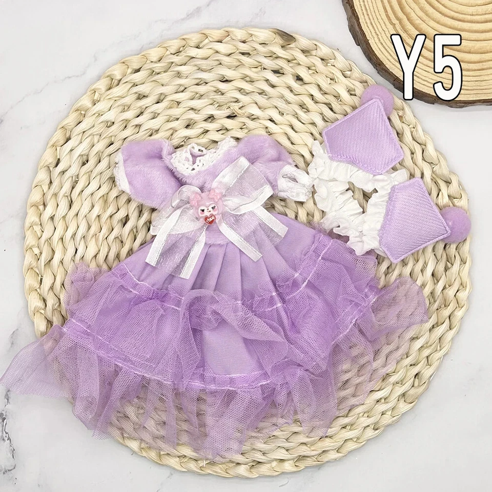 Full Set 1/6 Bjd Dolls Clothes Anime Reborn Doll Skirt Hat Headdress Kids Gifts - Image 3 of 4