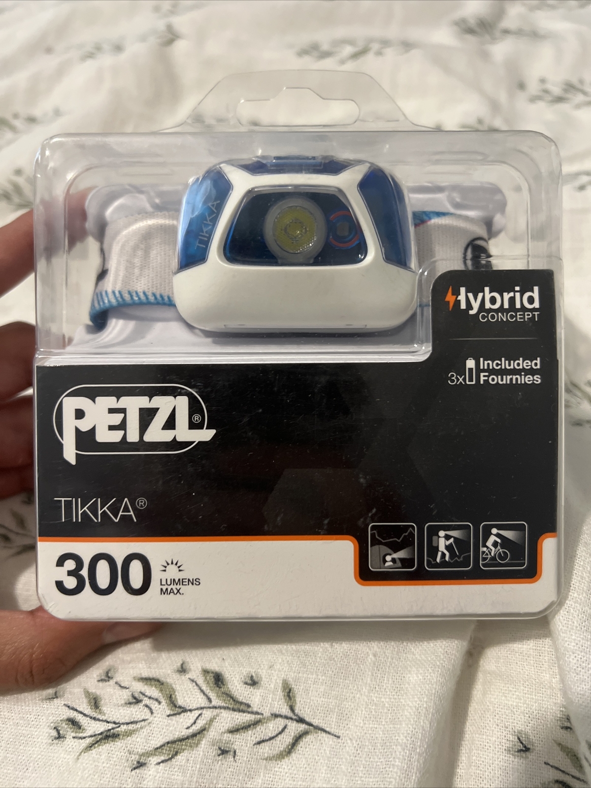 Frontal PETZL TIKKA Concept Híbrido - 300 Lúmenes, LED Blanco/Rojo/Verde, 3 Pilas AAA