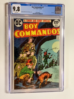Boy Commandos 2 cgc 9.8 white pages dc comics 1973 Jack Kirby