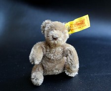 Vtg STEIFF Original TEDDYBAR BEAR 3" Miniature Mohair Brown 0202/11 - Austria