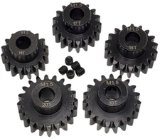 NHX RC MOD1.5 8mm Bore Hardened Steel Pinion Gears: 16T, 17T, 18T, 19T, 20T