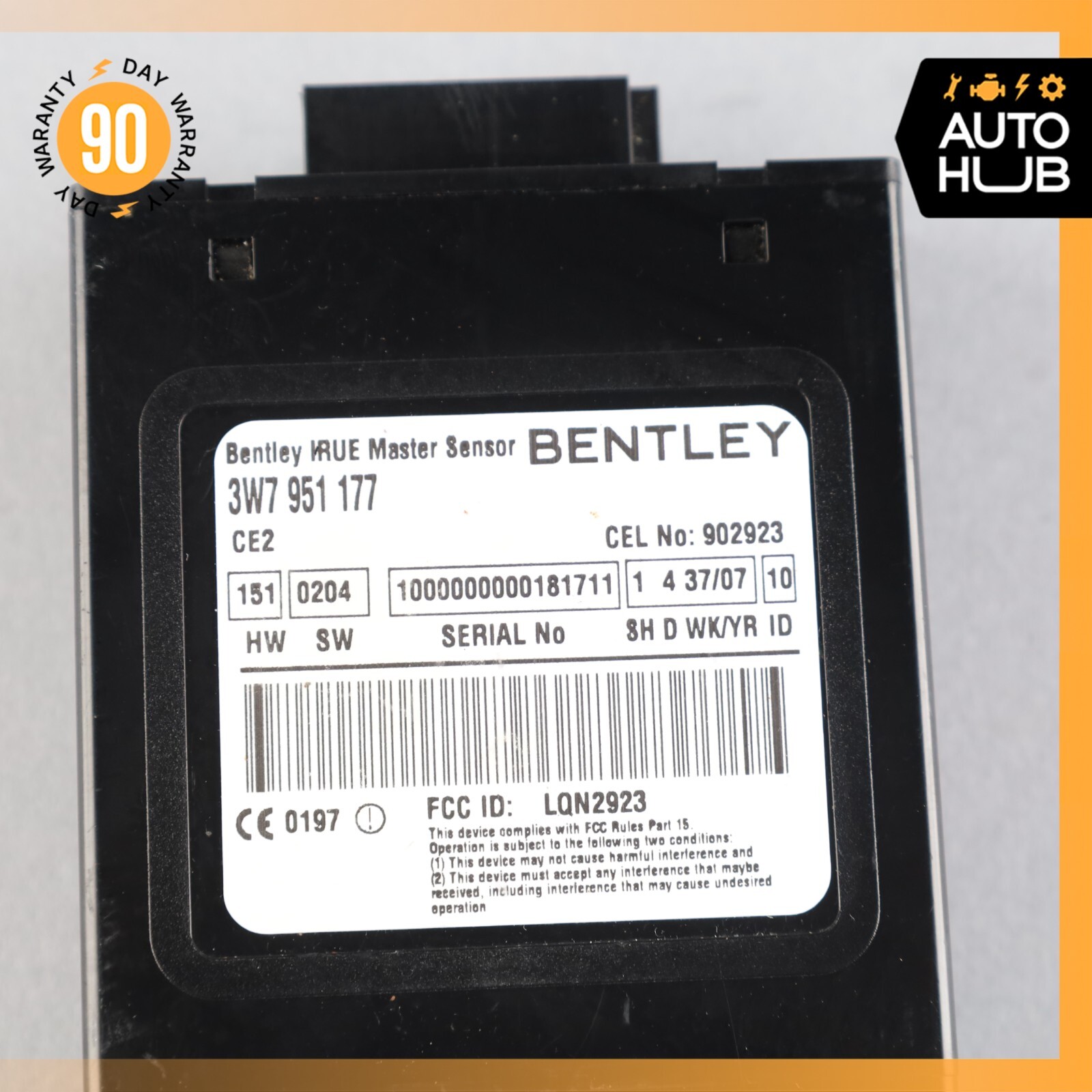 07-11 Bentley Continental GTC Anti Theft Alarm Movement Module OEM 46k