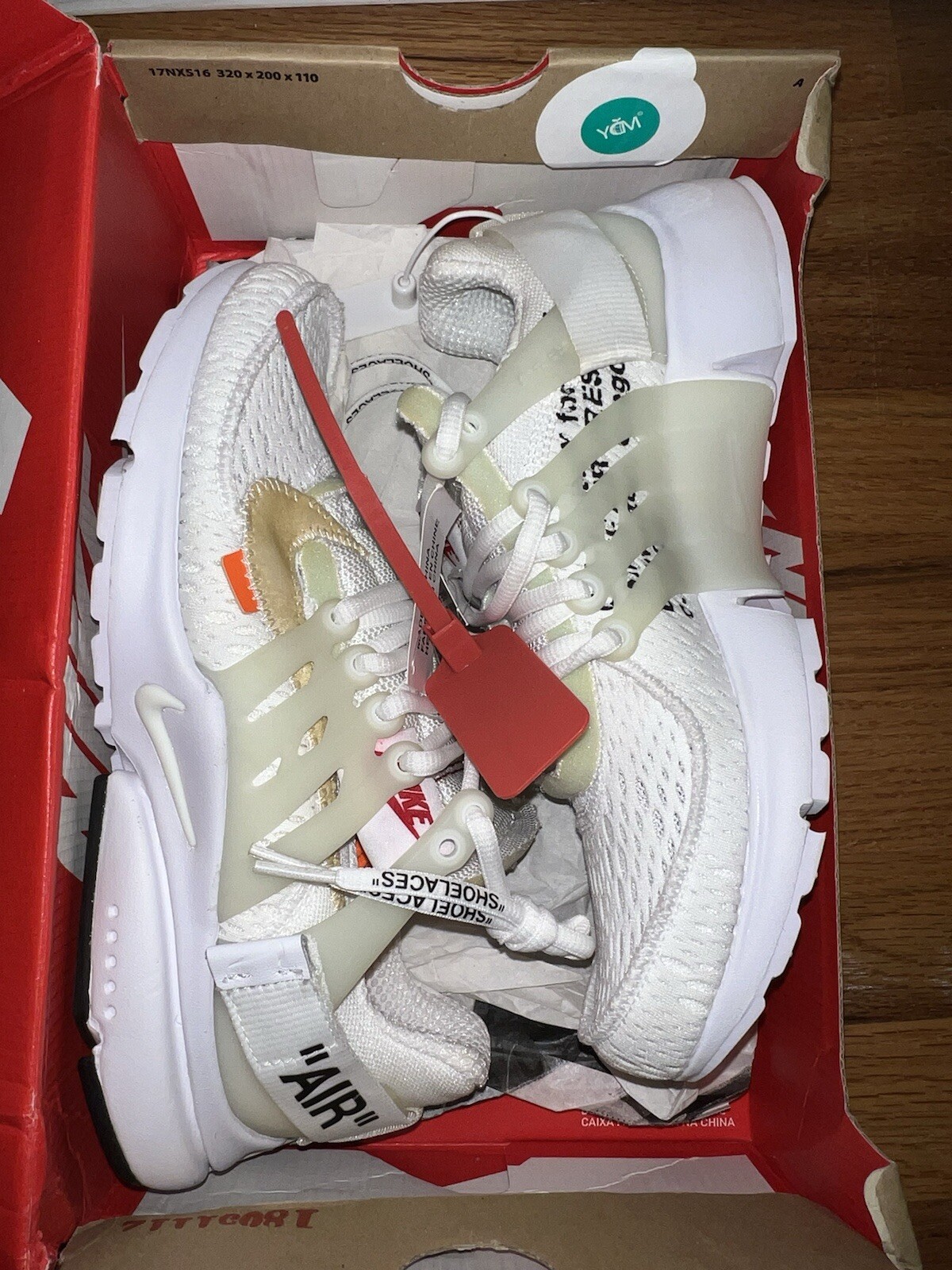 OFF WHITE X NIKE Taglia 7 Nike Air Presto x OFF WHITE bianche 2018 AA3830 100 uomo NUOVISSIME