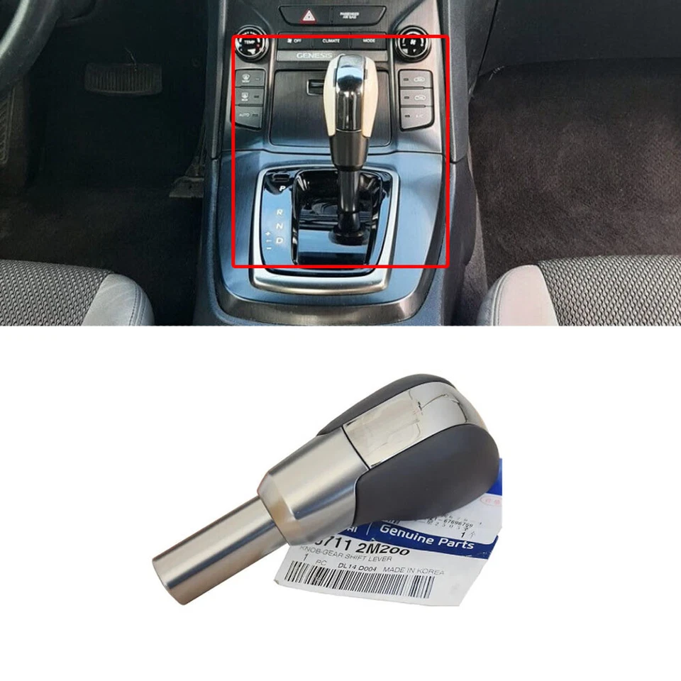 Perilla de cambio de marchas A/T original OEM 6 velocidades para Hyundai Genesis Coupé 2013 Foto 2 de 4