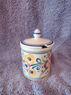 VINTAGE POOLE KERAMIK MARMELADE / KONSERVIERTOPF *