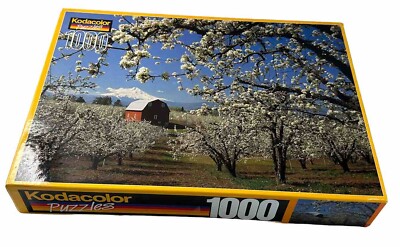 Kodacolor Puzzle 1000 piece by Rose Art  Pear Orchard, Oregon Kodak No. 21001