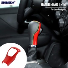 Gear Shifter Head Knob Trim Cover For 2015 Jeep Renegade Compass Red Accessories