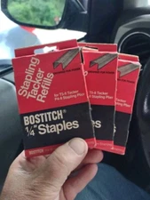 1000 STCR5019 Bostitch 1/4" Staples T5-8 Tacker and P4-8 Stapling Plier 8-198T 