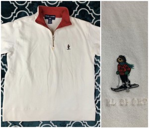 polo bear half zip
