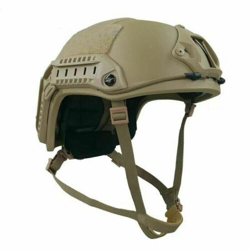 IN US ! FAST NIJ IIIA Ballistic Helmet UHMW-PE Bulletproof khaki Military M/L - Picture 1 of 7