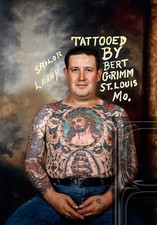 Vintage, Tattoo Art photography 11 x 14" Photo Print