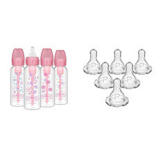 Dr. Brown'S Natural Flow Anti-Colic Options Narrow Baby Bottles, Floral Designs